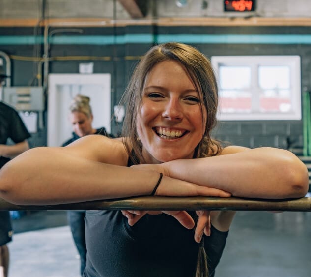Women smiling