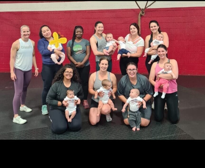 moms training with babies at CrossFit Aurora Central